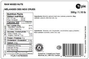 Mise en garde à la population - Avis de ne pas consommer de pistaches et divers mélanges de noix vendus par l'entreprise Les aliments Yupik inc.