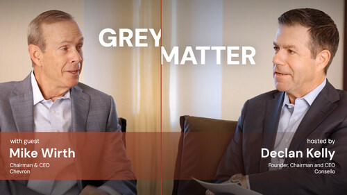 Chevron's Chairman and CEO, Mike Wirth on Grey Matter with Consello's Declan Kelly Chevron's Chairman and CEO, Mike Wirth on Grey Matter with Consello's Declan Kelly