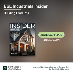 Building Products M&A Poised for Growth in 2026