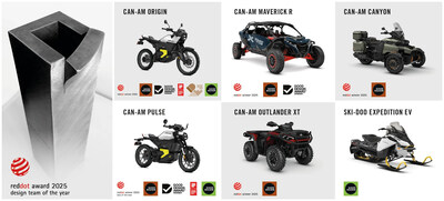 L'excellence en design de BRP se distingue à l'échelle mondiale avec 20 prix internationaux en 2025