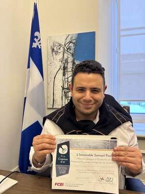 Hon. Samuel Poulin, Quebec Minister of Economy and Small and Medium Enterprises (CNW Group/Canadian Federation of Independent Business) Hon. Samuel Poulin, Quebec Minister of Economy and Small and Medium Enterprises (CNW Group/Canadian Federation of Independent Business)