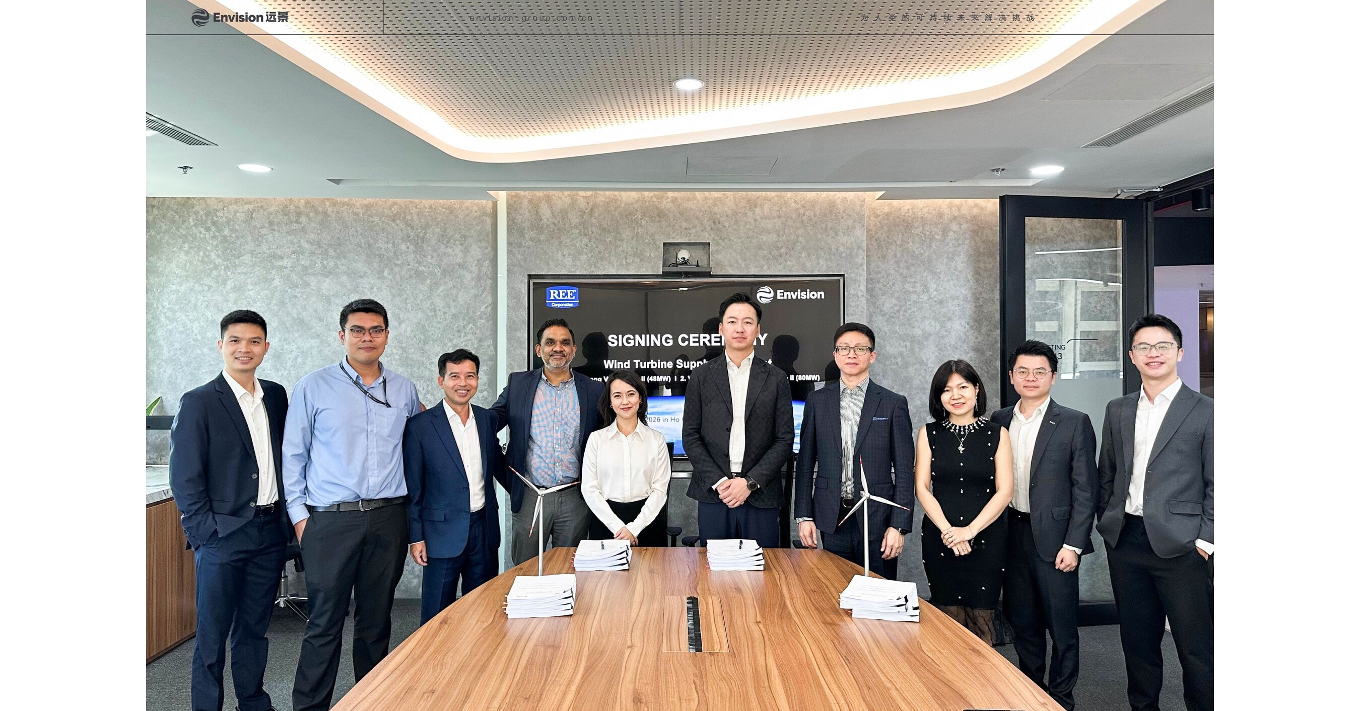 Envision Energy Bermitra dengan REE Group dalam Proyek PLTB di Dekat Pantai dengan Kapasitas Turbin Tunggal Terbesar di Asia Tenggara