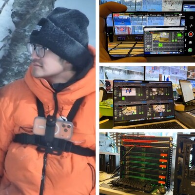 Top Chinese Influencer with 40M Fans Completes 100-Hour Arctic Survival Challenge: TVU Mobile 4K Livestreaming Delivers Immersive Experience to 200M Viewers (PRNewsfoto/TVU Networks)