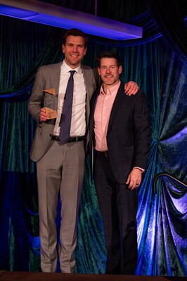 Chris Abbott, CEO at Pivot Bio; Travis Frey, CTO at Pivot Bio; Photo attribution: Emerging Prairie/Ashlyn Schauer