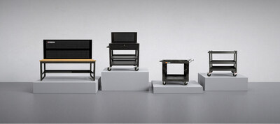 Luxor™ Workspaces Industrial Collection includes heavy-duty mobile carts, workstations, and storage solutions.