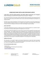 Lundin Gold Share Capital and Voting Rights (CNW Group/Lundin Gold Inc.)