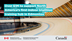 Government of Canada invests in equipment and operations for North America's first indoor triathlon training hub in Edmonton