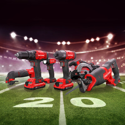 CRAFTSMAN is launching a “game within the game” on Instagram, giving football fans the chance to win $20,000 in V20* cordless power tools and retailer gift cards each quarter.