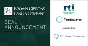 BGL Announces the Acquisition of Reclamation Technologies USA and Tradewater LLC &amp; Affiliates to Establish a New Environmental Services Platform Led by J.F. Lehman &amp; Company