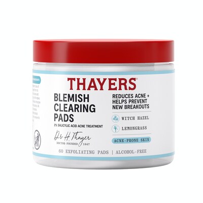 Thayers Blemish Clearing Pads (CNW Group/THAYERS)