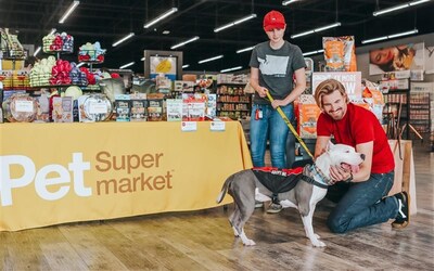 Dog adoption in Pet Supermarket store