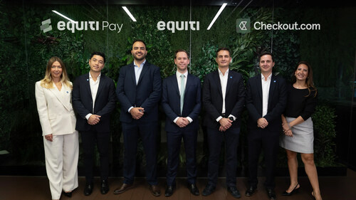 Representatives from Checkout.com and Equiti Group following the announcement of their strategic partnership.