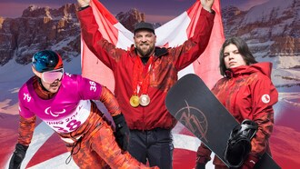 Cinq athlètes ont été nommés pour représenter le Canada en parasnowboard aux Jeux paralympiques d’hiver de Milano Cortina 2026, y compris Alex Massie, Tyler Turner et Sandrine Hamel. PHOTO: Comité paralympique canadien (Groupe CNW/Canadian Paralympic Committee (Sponsorships))