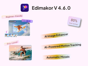 Edimakor V4.6.0 Boost Creativity Through AI Motion Tracking &amp; Image Enhancer