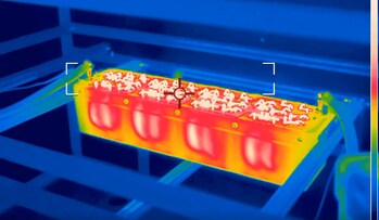 Thermal View of an H55’s Battery Module Short Circuit Test