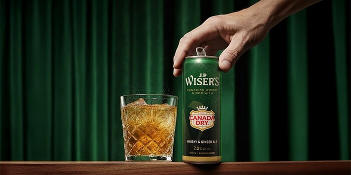 J.P. Wisers and Canada Dry Team Up for the Ultimate Whisky &amp; Ginger Ale RTD (CNW Group/Corby Spirit and Wine Limited (Communications))