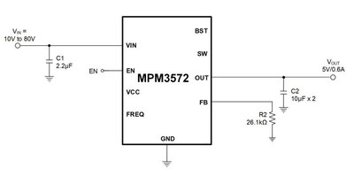 MPM3572 典型应用图