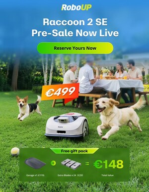 RoboUP lanza oficialmente el Raccoon 2 SE: el mejor cortacésped para jardines pequeños