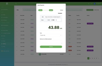 Example of a pay-per-view creator payment calculated from public post metrics