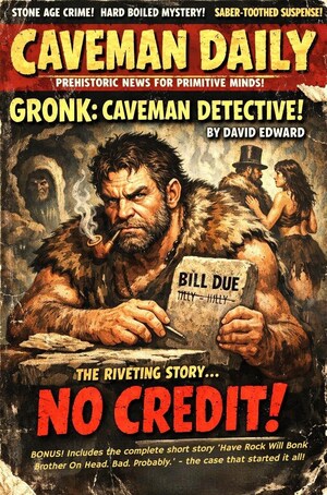 Frequency99 Releases "Gronk: Caveman Detective. The Case Of No Credit": A Love Letter to Terry Pratchett, Douglas Adams, and Lawrence Block
