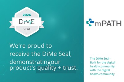 mPATH awarded prestigious DiMe Seal. mPATH awarded prestigious DiMe Seal.