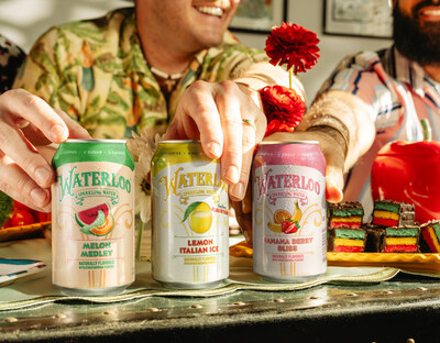 Melon Medley, Lemon Italian Ice and Banana Berry Bliss