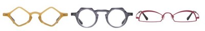 Graphic Shapes. In Photo (left to right): Goo Goo Eyes 944, Goo Goo Eyes 924, Goo Goo Eyes 915