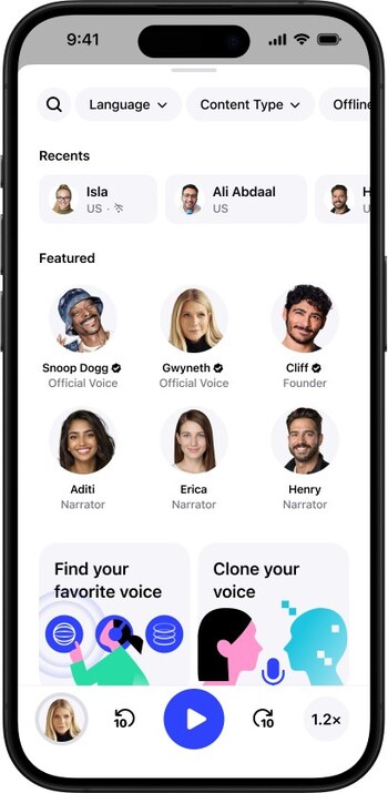 Speechify iOS Voice Picker