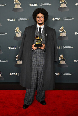 Dawit Kamal Wilson with the Grammy for Best R&B Song for 