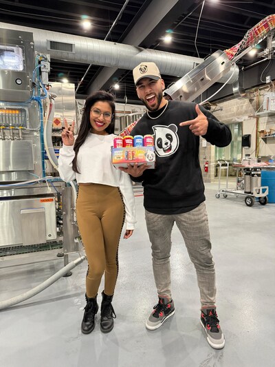 Founders Noor and Cam at the Happy Panda Production Site.