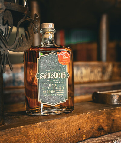 Stoll & Wolfe's Pennsylvania Rye Whiskey ranks as Wine Enthusiast's highest scoring Pennsylvania whiskey ever.