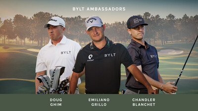 BYLT TEES UP A POWER PARTNERSHIP WITH THREE PGA TOUR ATHLETES: Emiliano Grillo, Chandler Blanchet, Doug Ghim Join Leading Lifestyle Apparel Brand