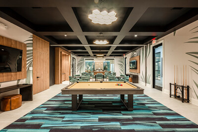 The Palm Room at the Brightmore amenity center is a key feature of the resort-style clubhouse. (CNW Group/Mattamy Homes Limited)