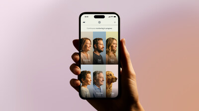 Luffu app product shot - Family care circle example