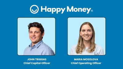 Happy Money promotes John Triggas to Chief Capital Officer and Maria Mosolova to Chief Operating Officer, reinforcing leadership strength as the company continues to scale.