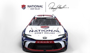 National Debt Relief extends team and driver partnership with Joe Gibbs Racing and Denny Hamlin