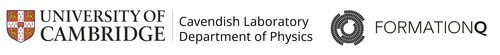 University of Cambridge, Cavendish Laboratory, Department of Physics and FormationQ logos. University of Cambridge, Cavendish Laboratory, Department of Physics and FormationQ logos.