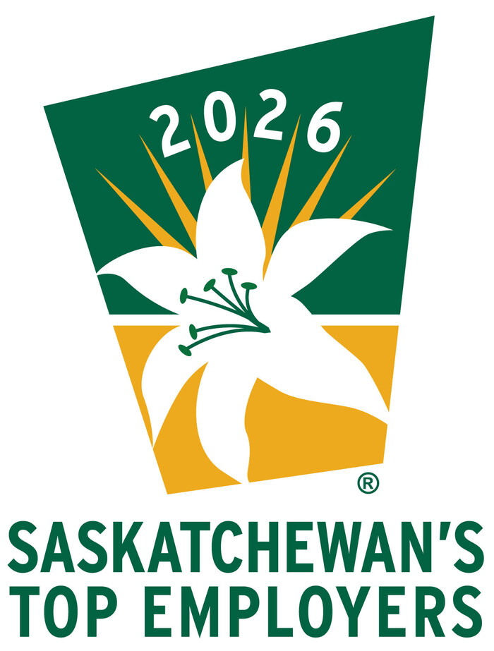 Logo for Saskatchewan's Top Employers (2026) (CNW Group/Mediacorp Canada Inc.)