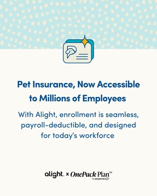 OnePack Plan by PetPartners to Offer Seamless Pet Insurance Access with Alight