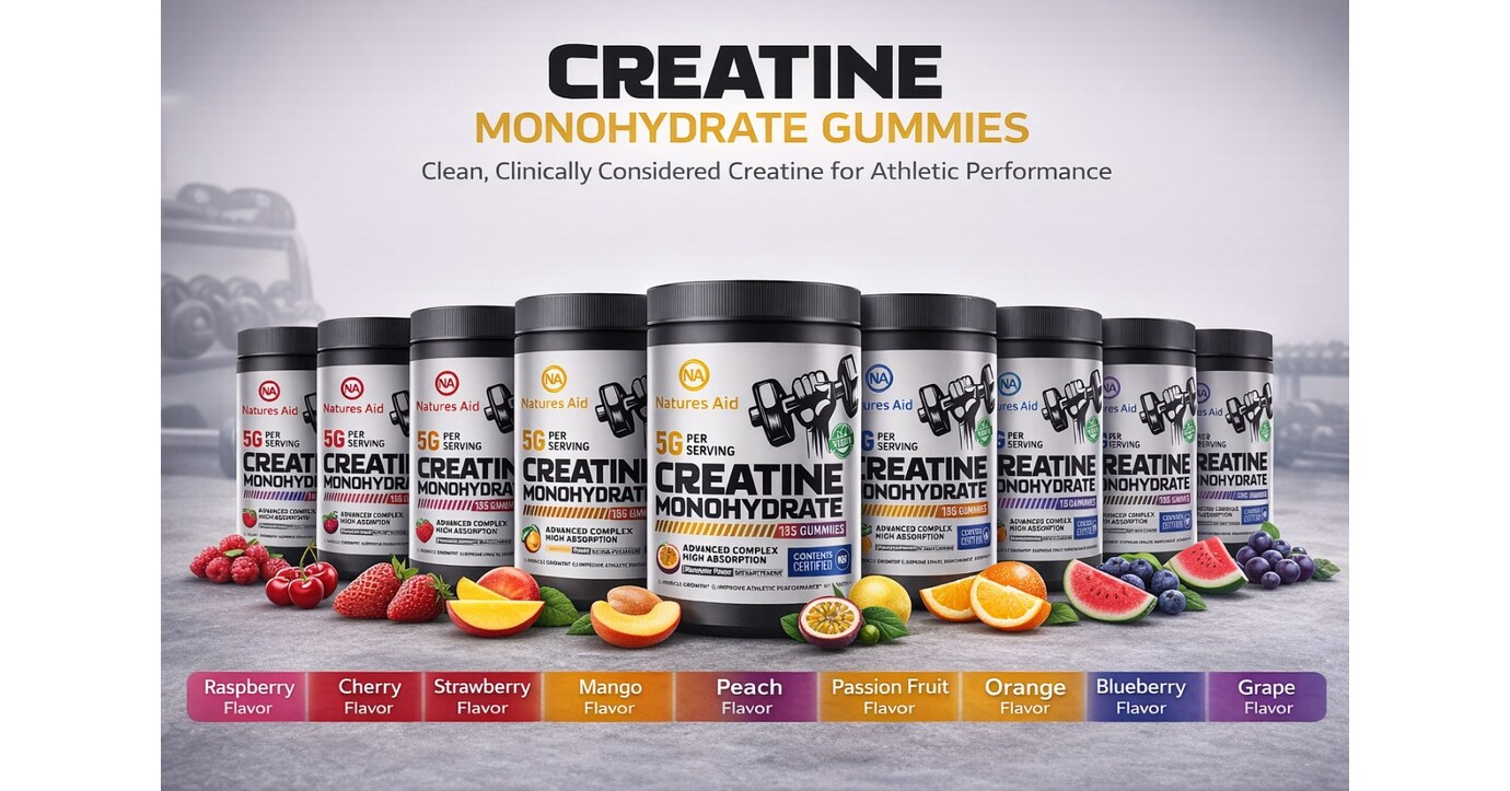 Taste Meets Science: Natures Aid Launches NSF-Certified Creatine Gummy Taste Meets Science: Natures Aid Launches NSF-Certified Creatine Gummy