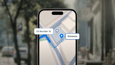 With Mapbox entrance data, users can be guided to a specific doorway location, improving navigation efficiency and the ease of use of map features within an application.