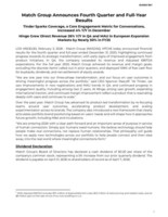 Match Group Announces Fourth Quarter and Full-Year Results