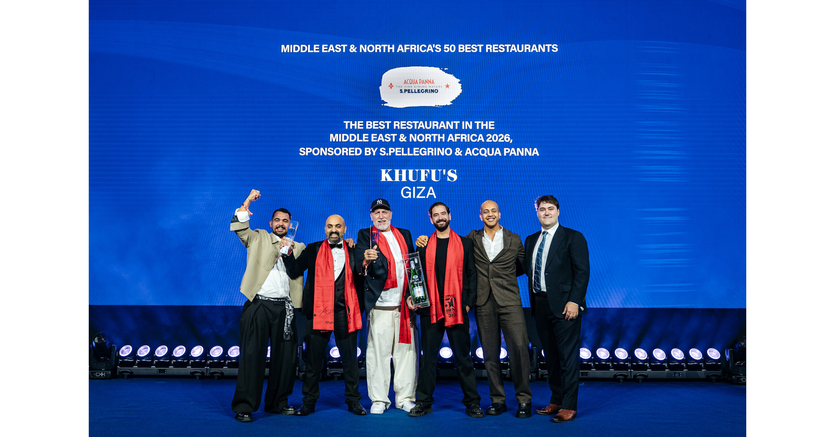 埃及 KHUFU'S 在 MIDDLE EAST & NORTH AFRICA'S 50 BEST RESTAURANTS 2026 中獲選為 NO.1 餐廳