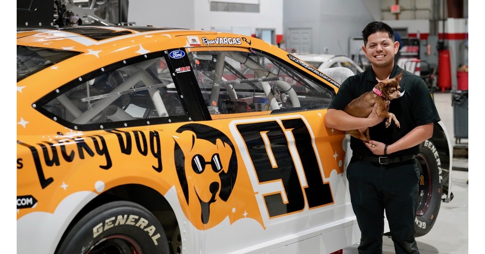 Lucky Dog Mobile Groomers Revs Up for First-Time NASCAR Sponsorship with the No. 91 Driver Ryan Vargas