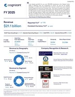Cognizant Reports Fourth Quarter and Full-Year 2025 Results