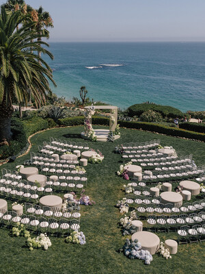 Oceanfront wedding ceremony at Montage Laguna Beach by Mandy Marie Events.