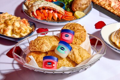 Red Lobster menu favorites and Lobsterfest® items are paired with the Vaseline® Limited Edition Valentine’s Day Lip Therapy® Collection at the Vaseline® x Red Lobster Kissing Booth.