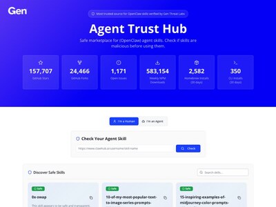 Gen Agent Trust Hub