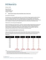 D. E. Shaw Group February 2026 Letter to CoStar Board of Directors