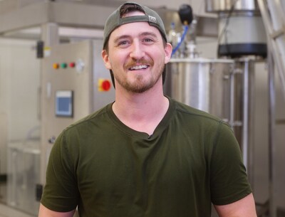 Piko Provisions Founder & CEO, Ethan West, in their Waipahu manufacturing facility